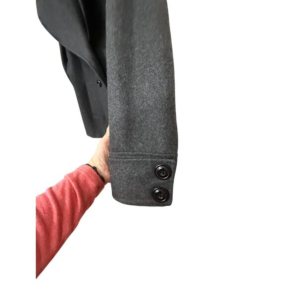 New York & Co. Women's Wool-Blend‎ Double-Breasted Coat Sz 4 Gray Classic Style - Picture 5 of 11